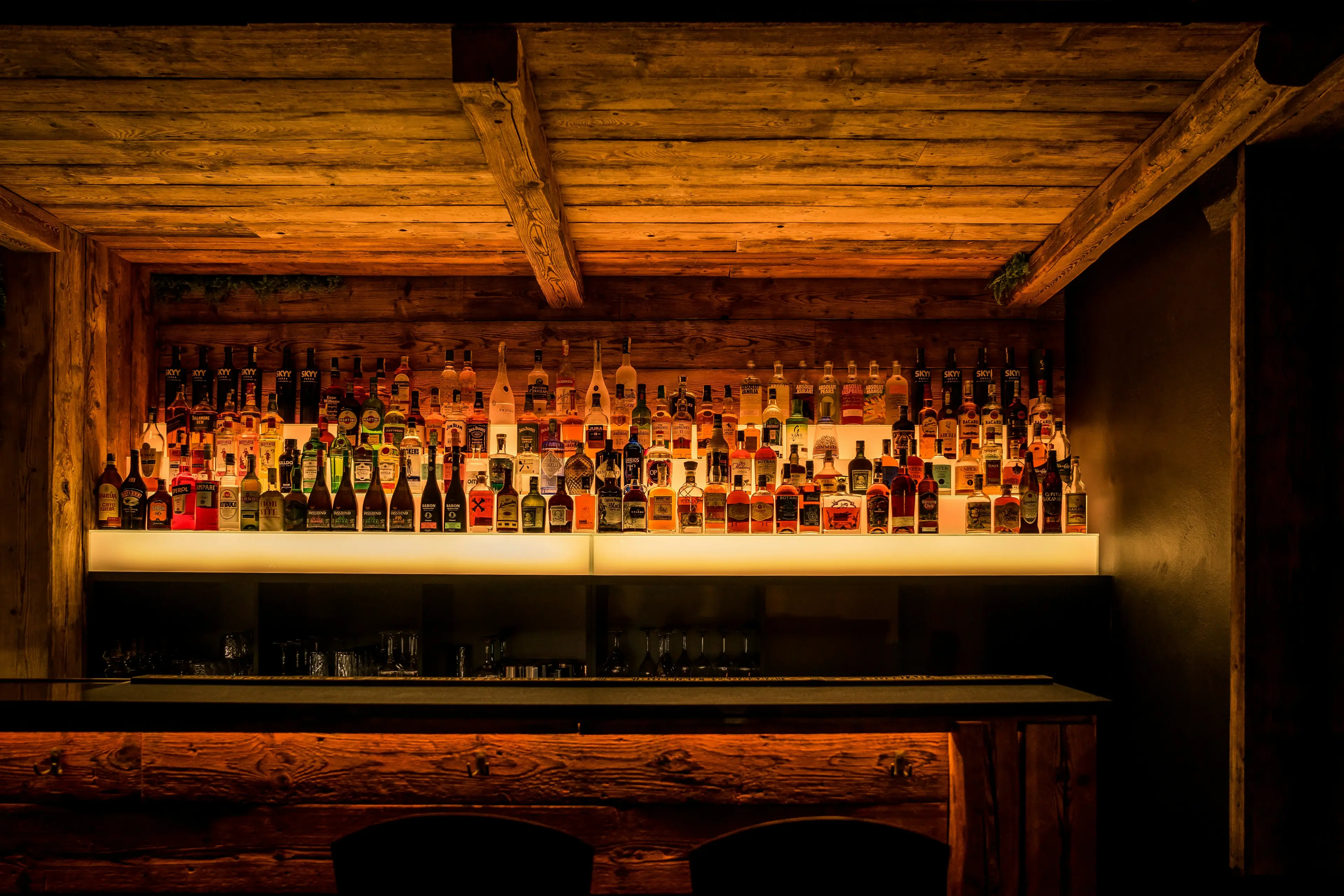 The bar at The Black Oak.