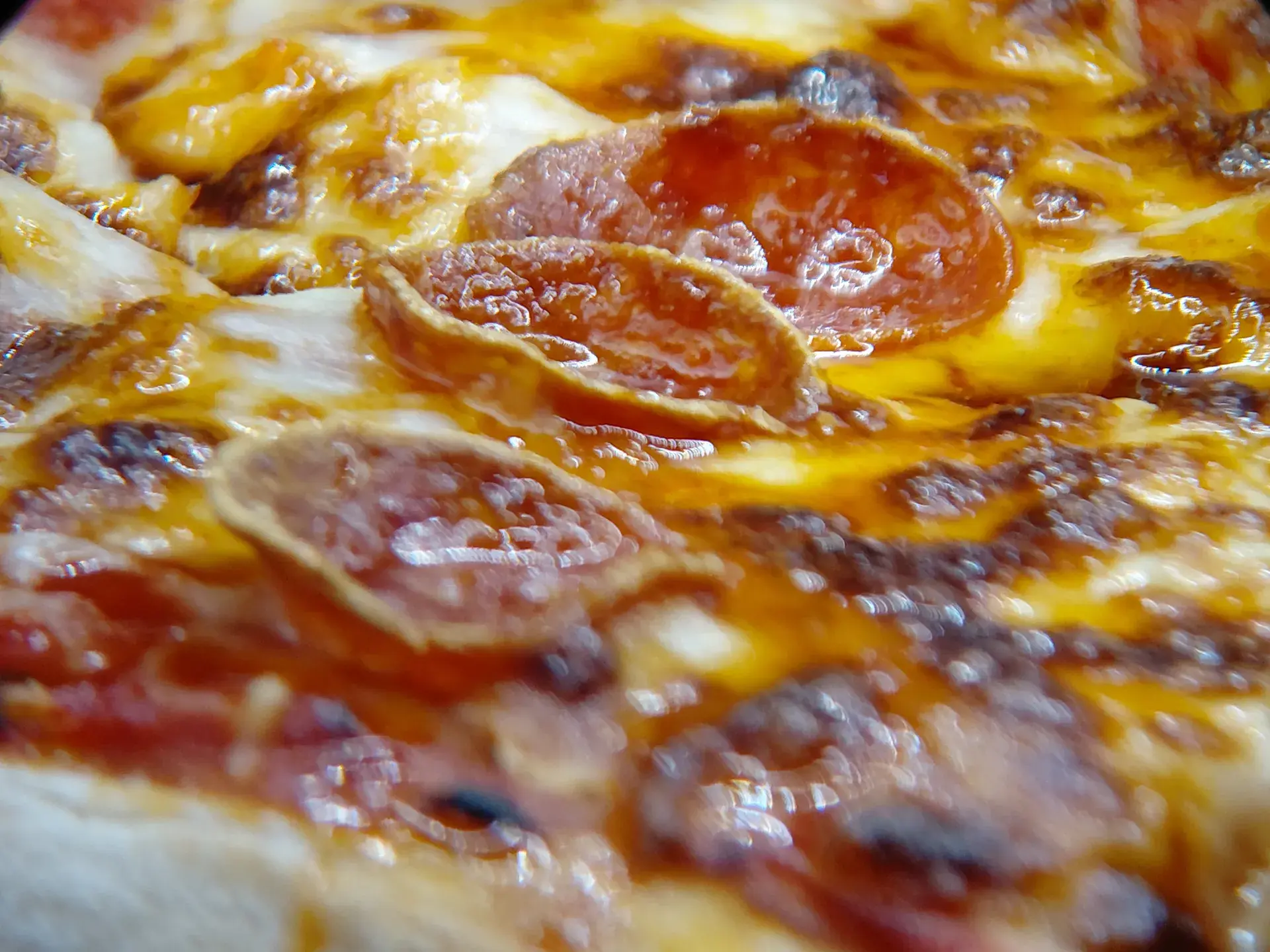 Pepperoni and melted mozzarella on a hand-stretched flatbread.